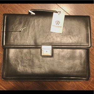 Vegan Leather Briefcase - brand new & crueltyfree